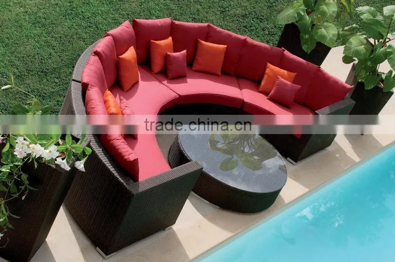 2016 Hot sale outdoor furniture garden design modern sofa set on promotional