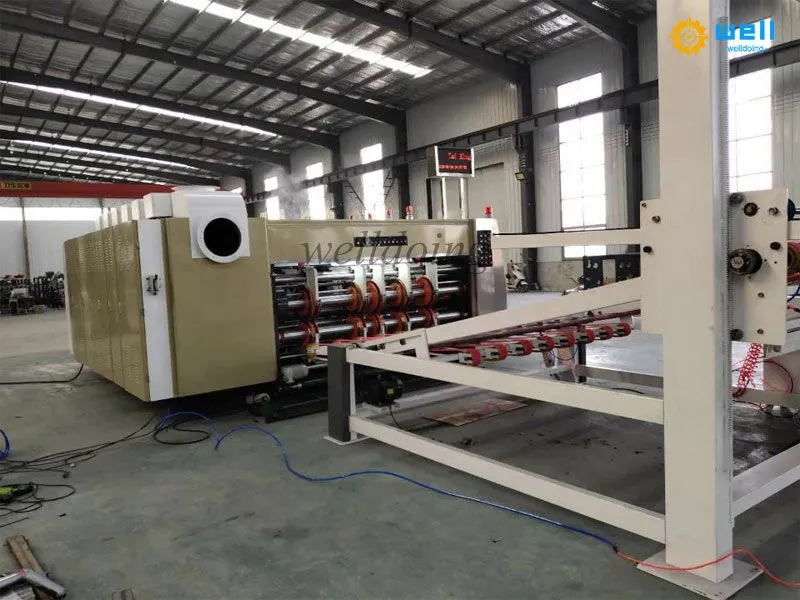 Auto flexo printing slotting die cutting machine