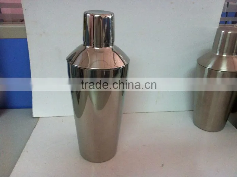 copper plated cocktail shaker stainless steel 700ml cocktail shaker cup hot sale metal manhattan cocktail shaker cap bar set
