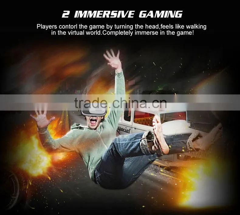 vr box virtual reality glasses 2.0 vr box Support 3D Movie with game controller