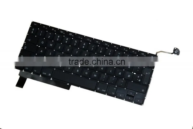 DK Danish Laptop keyboard Replacement Parts For Macbook Pro A1286 2008-2012