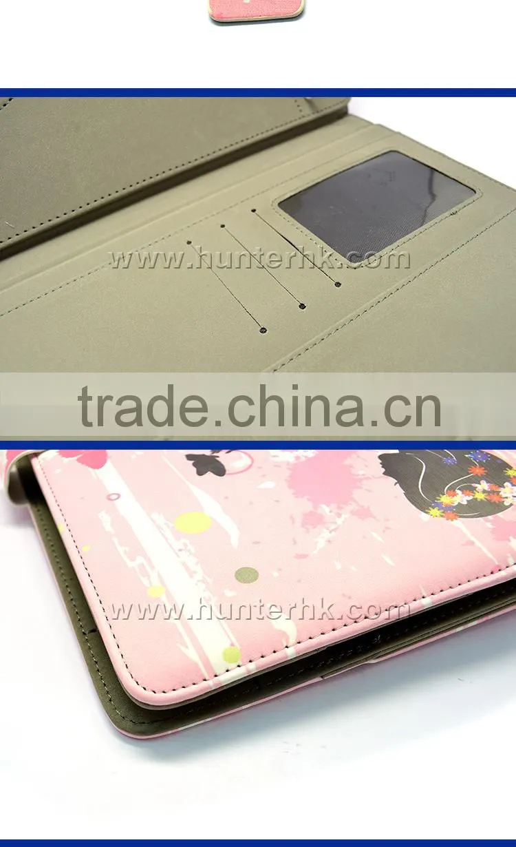 Printed Walking Girl Tablet Cover For HTC Jetstream