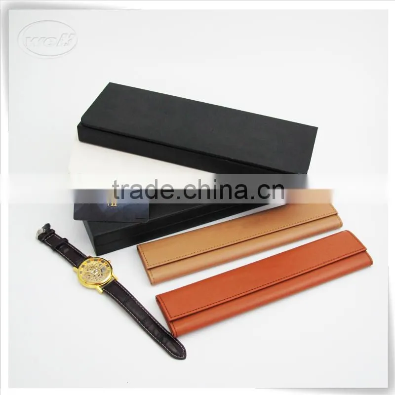 Luxury handmade packing pu leather watch organizer