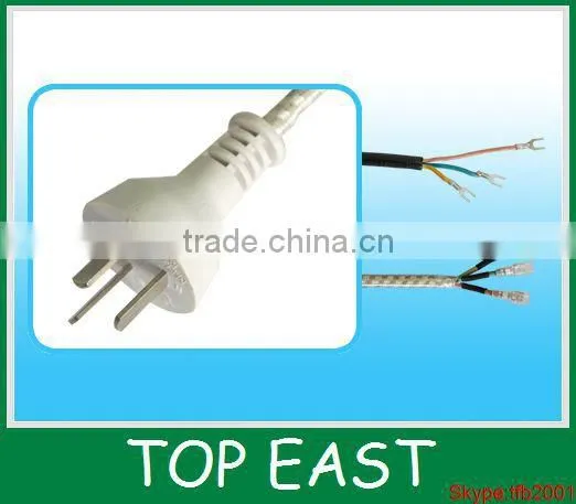 America ac power cord 2 flat pin plug 110v