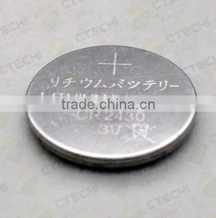 CR2430 3V 270mah lithium cell battery with pins /cr2430 lithium battery