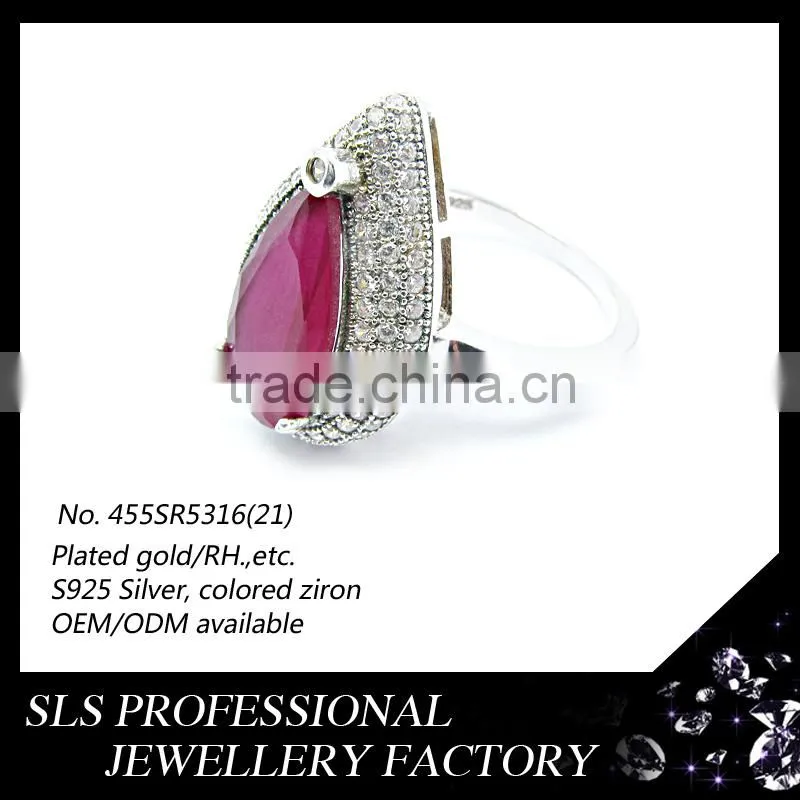 2015 New style africa 925 silver jewelry sets big wedding custom jewelry set