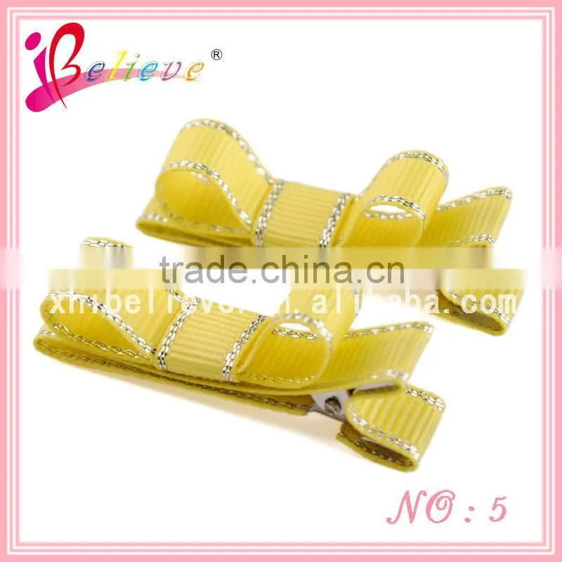 Alibaba factory wholesale ribbon bow products made in China hair jewelry (XH11-0975)