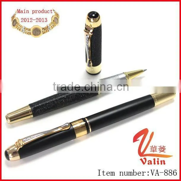 Fashion white corporate pens with logo