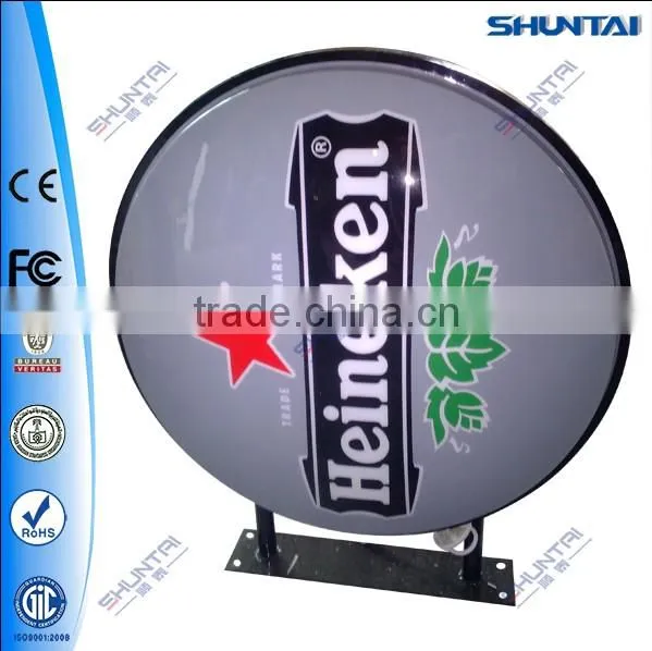 silkscreen circular beer outdoor bar lighted signs