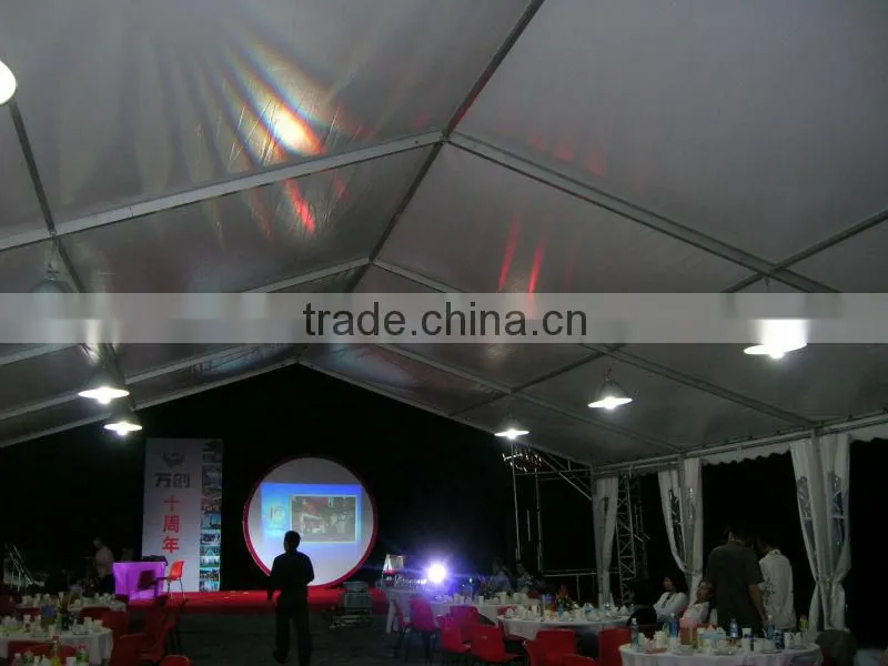 Best-Selling clear span tent with inner rolled PVC windows
