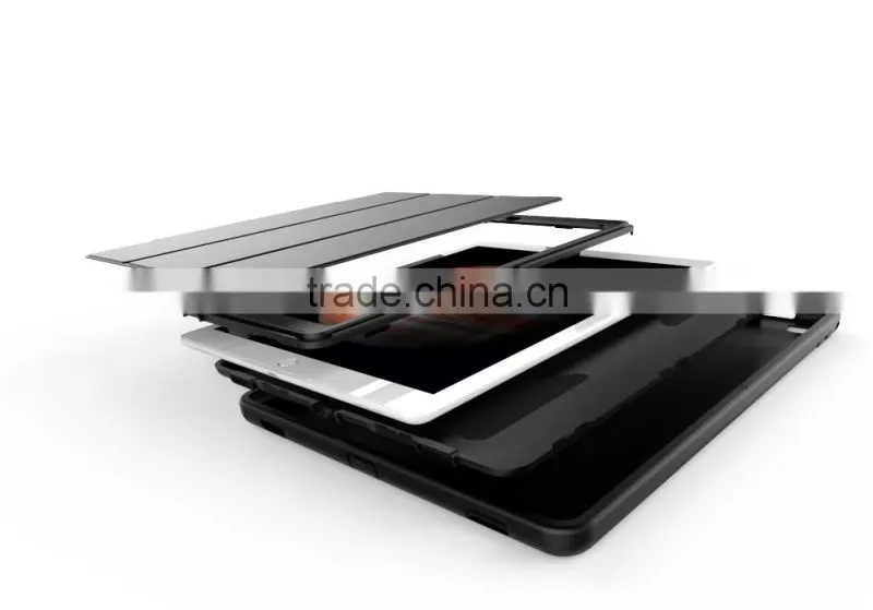 Fashion Design Folding Leather Wake Sleep Function Flip Leather Full Cover Protective Case For iPad Pro TB-0279