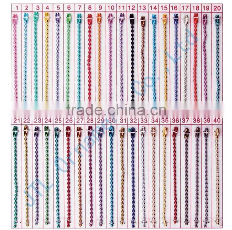 promotion metal ball chain necklaces