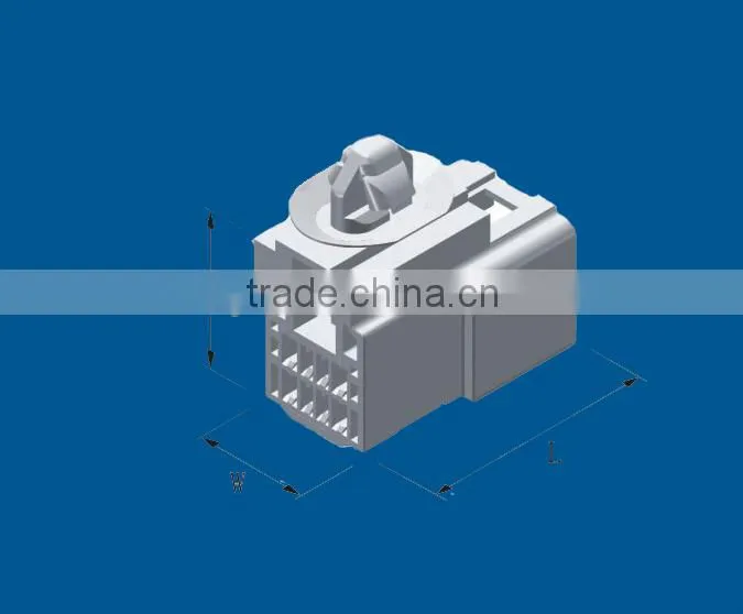 8 ways 2.2mm pitch plastic male and female wire to wire automotive connector
