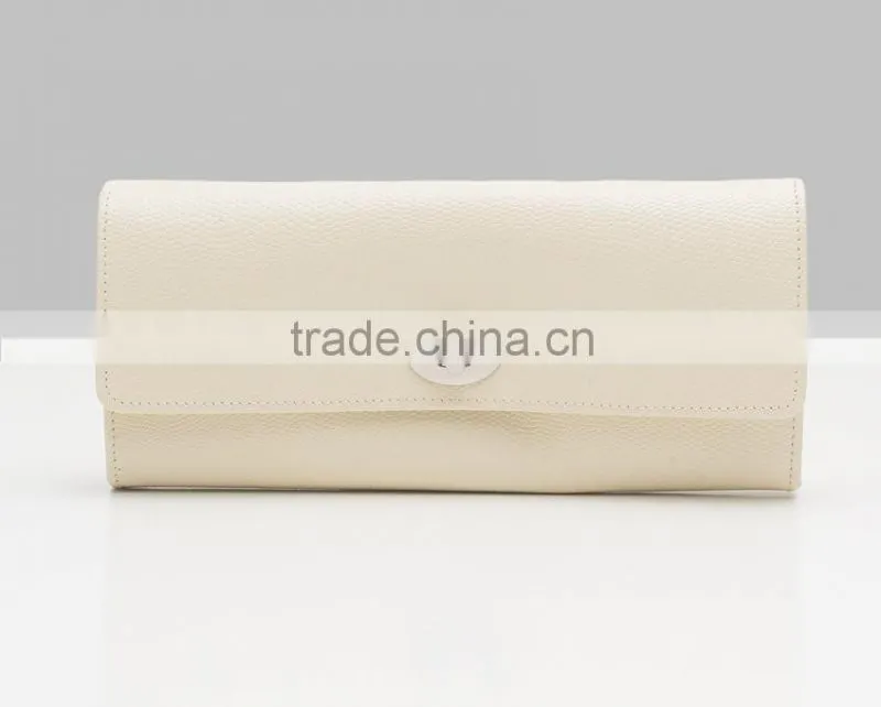 Exquisite Fashion Light Blue PU Leather Travel Jewelry Case