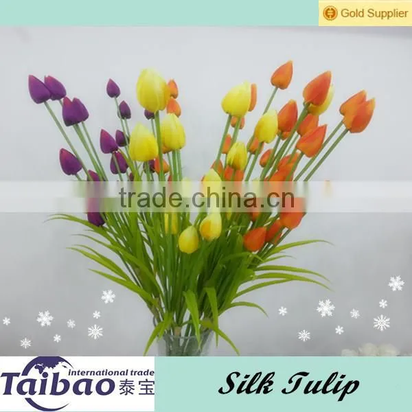 Real touch single stem handmade home decoration PU tulip flowers