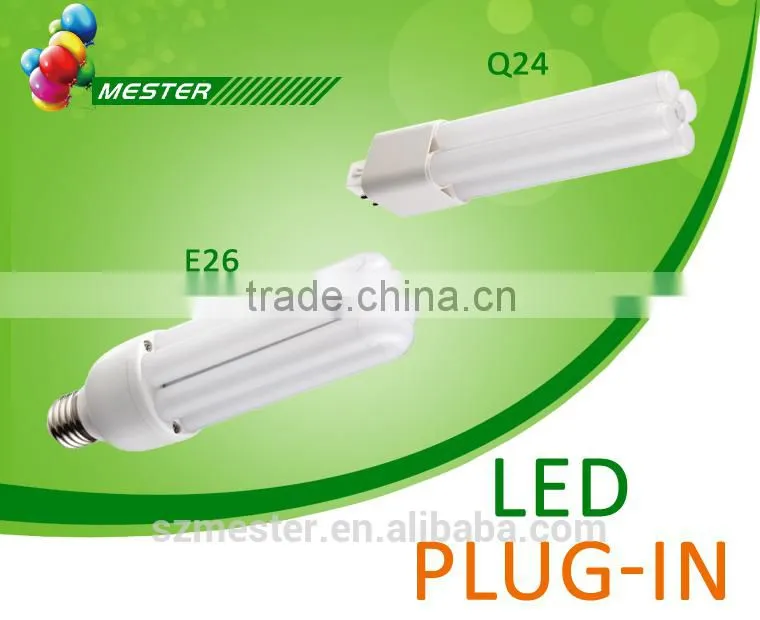 UL 277v 280DE 950lm SMD3014 11w G24Q3 G24D3 LED PL 4 Pin G24Q Base