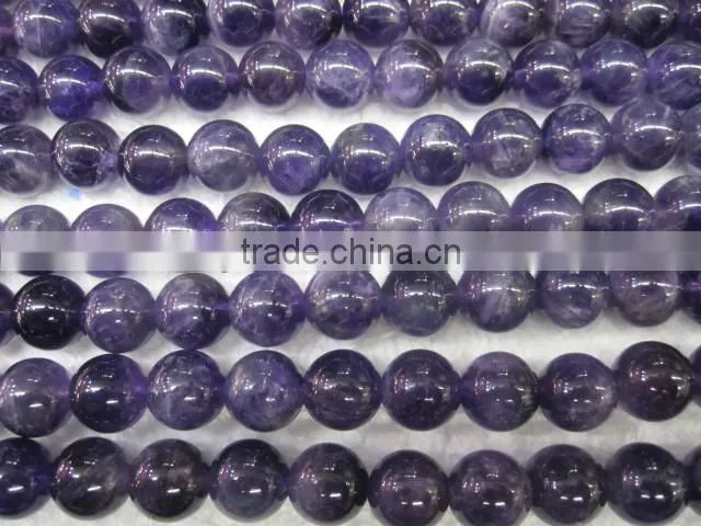 hierarchical hot sale natural amethyst round beads strand