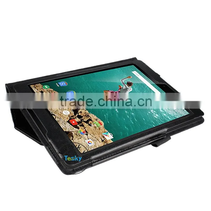 8.9 Inch Leather Tablet Case For HTC Nexus 9 Stand Case Black 2014 The Latest Brand