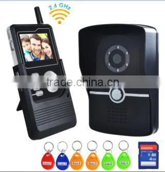 2.4 Inch color wireless video door phone , lcd color monitor,villa wireless video door phone