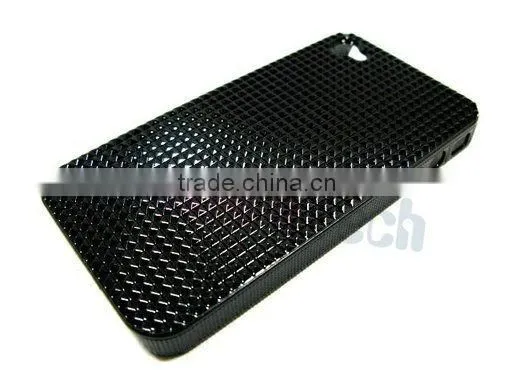 case for apple iphone4 4g, Plastic Crystal Case Diamond Metal Color for iphone4,for iphone 4 accessories