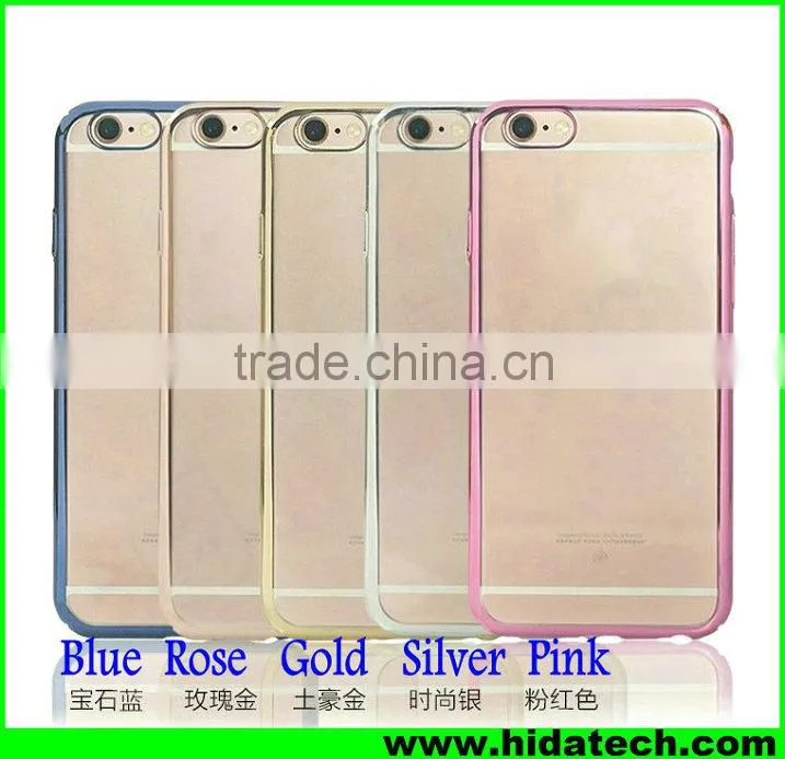 Bling colorful electroplating mobile phone cases for iphone 6 plus chrome case