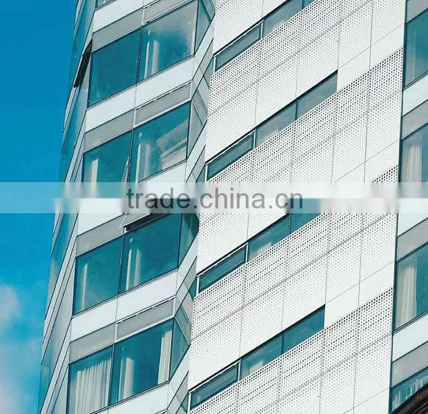 Panel curtain wall (aluminium and glass)