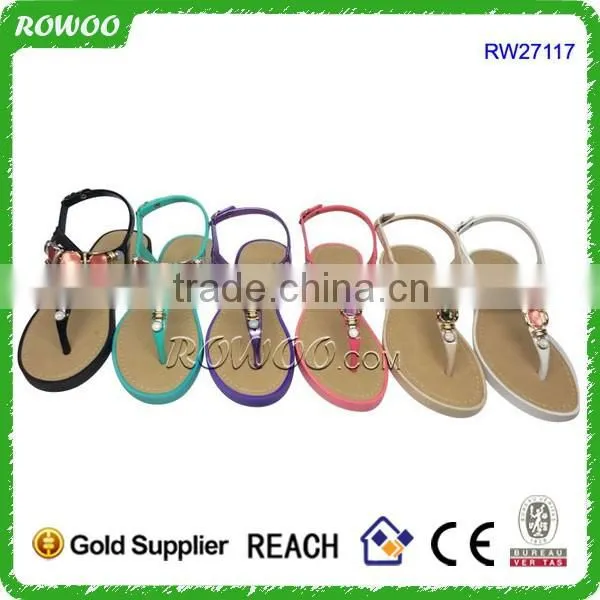 2016 Hot sale PVC comfort ladies slippers shoes and sandals