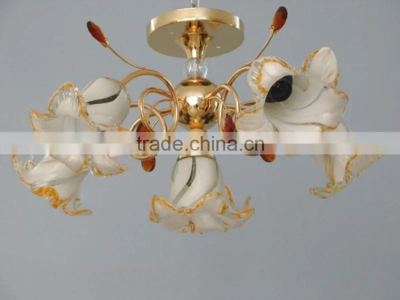 Luxury Golden Retro Vintage Home Decor Lily Flower Chandelier with China Export Factory