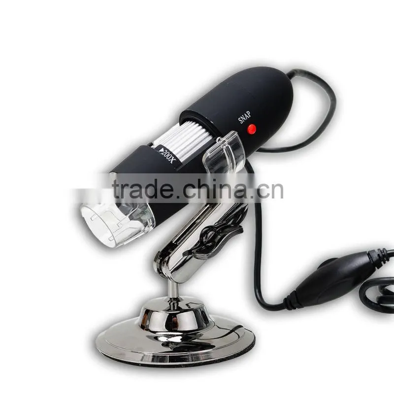 25x - 200x 2MP USB Digital Microscope Endoscope Video Camera Magnifier w/Driver