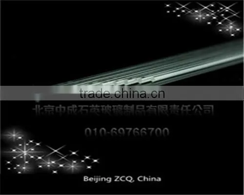 Clear quartz optical glass rod