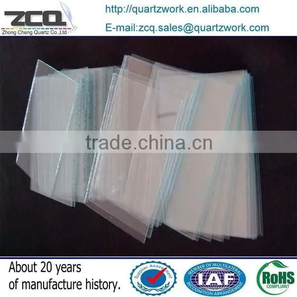 Beijing Glass Factory Circular Or Rectangle Thin Quartz Glass Sheet