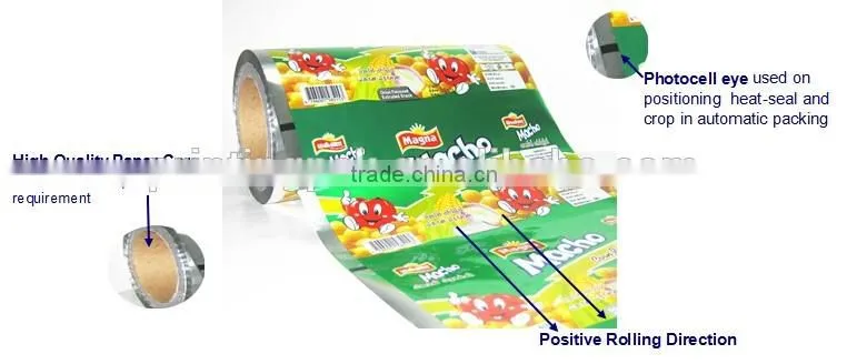 toilet paper plastic packaging film rolls with custom size and logo printed