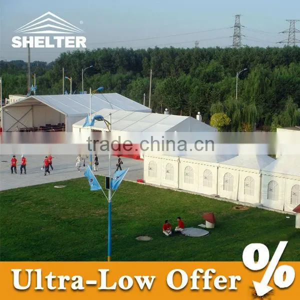 PVC double coated FabricPVC double coated Fabric and >100 Person Tent Type marquee tents