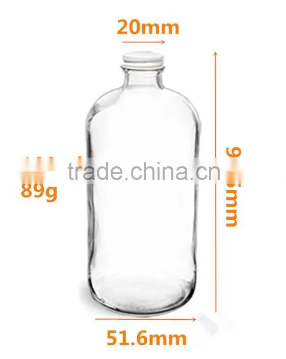 100ml round clear medicine glass bottle for sale
