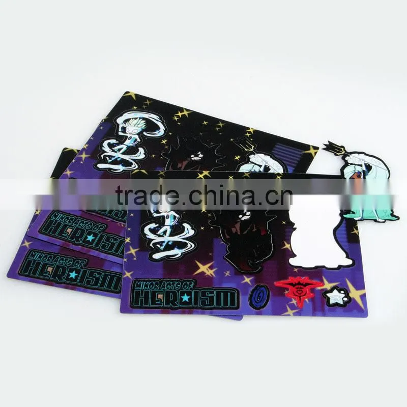 Wholesale Custom Easy Removable self adhesive pvc wall stickers papers,Matt Lamination Pvc Vinyl hair tattoo sticker ---DH20266