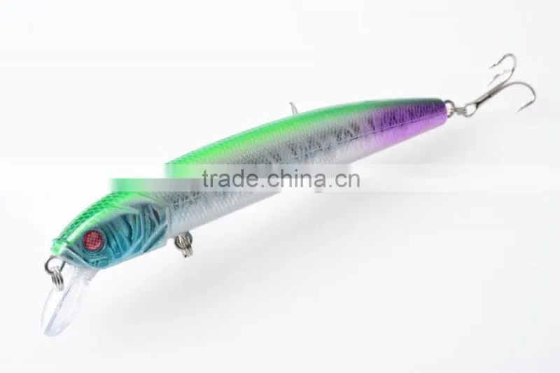 Crank Long Minnow Fishing Lures Hard Bait Plastic Crankbait 12.5CM 15.6G Artificial Fish Pesca Tackle Swimbait