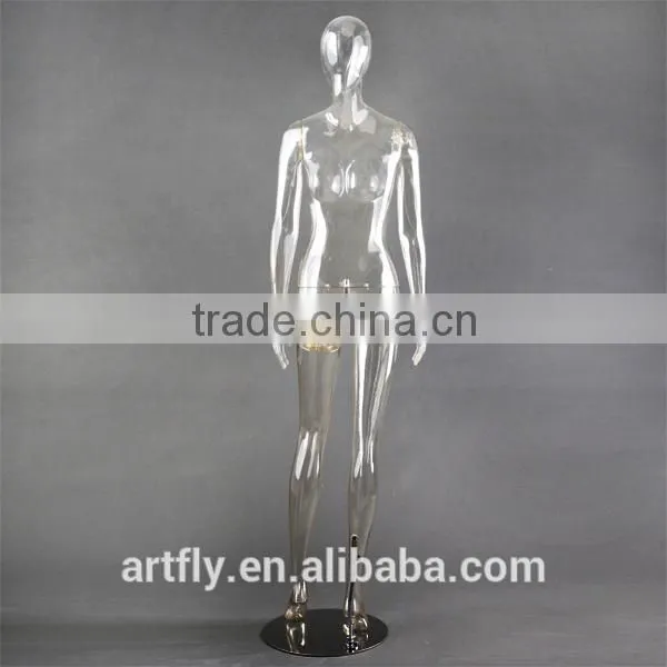 fashion transparent female half body torso mannequin