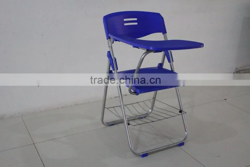Folding school chair with writing pad,school chair with writing board1074C