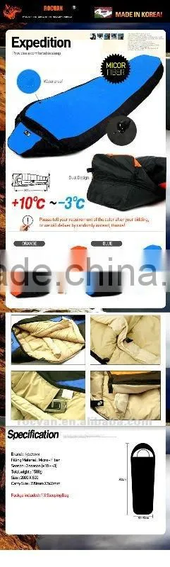 Micro Fiber 3 Season Sleeping Bag