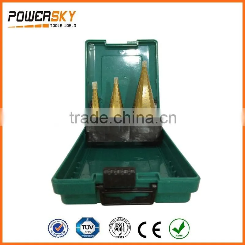 Hss4241 Hex Shank Step Cone Drill Bit Hole Cutter 3-13MM Metal Wood Plastic