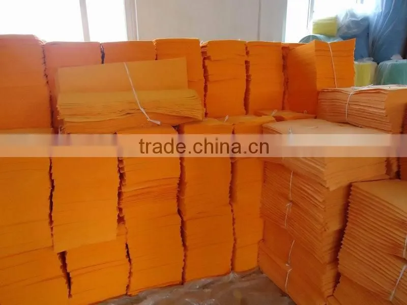 Orange super absorbent car shammy cloth (Germany style)