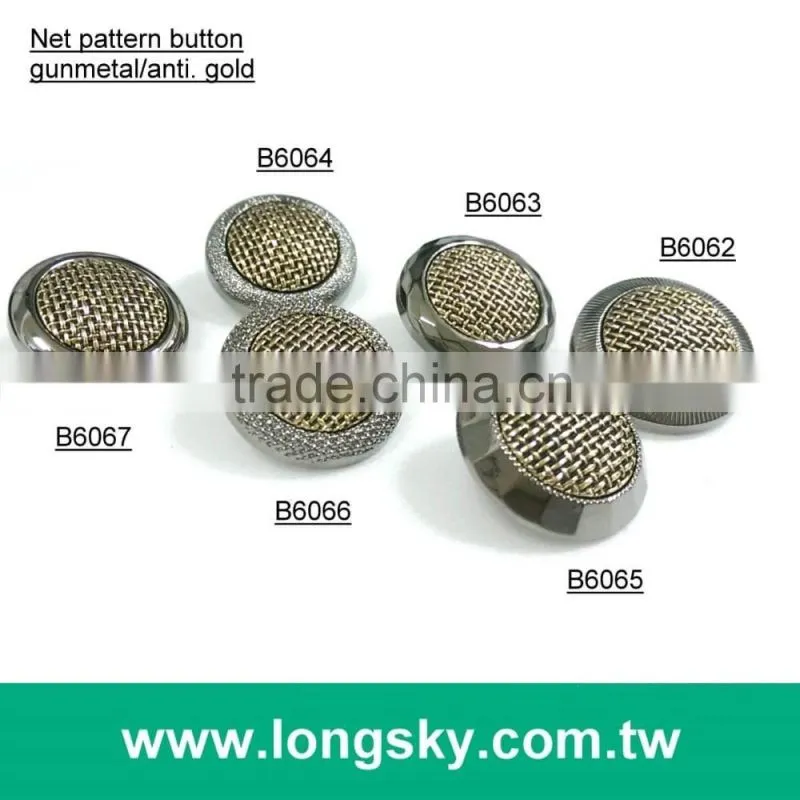 (#B6065/15mm, 21mm) 2 pieces combination button for winter fashion garments