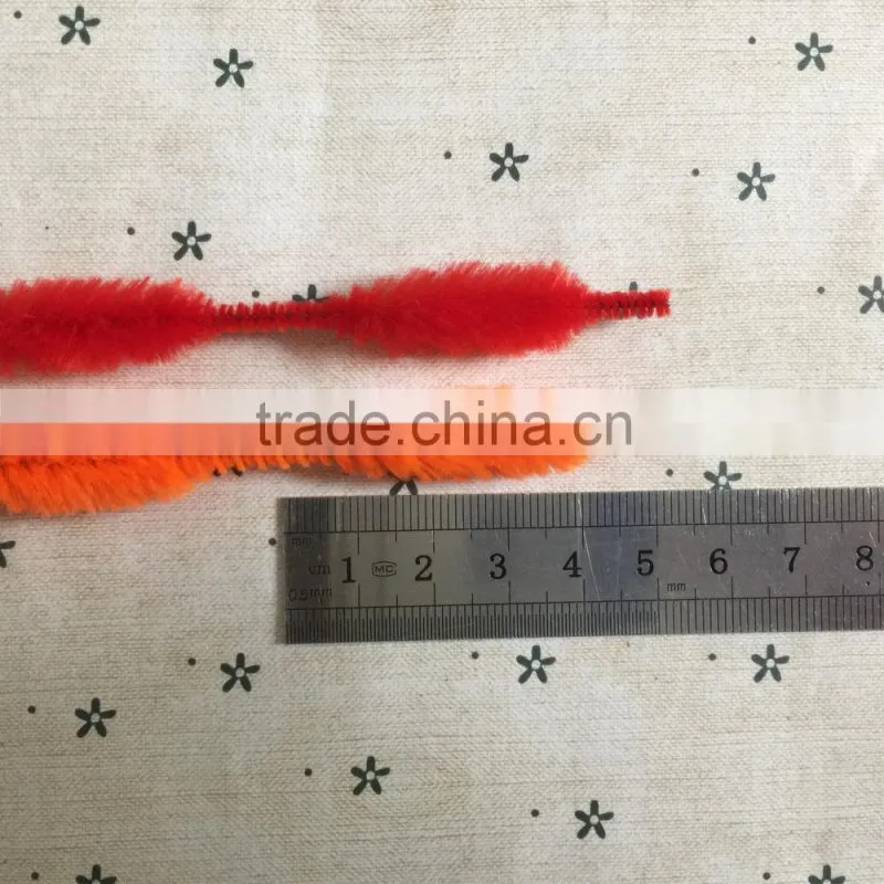 Factory supply DIY crafts 1.2*30cm colorful bump pipe cleaners, chenille stems toys for kids