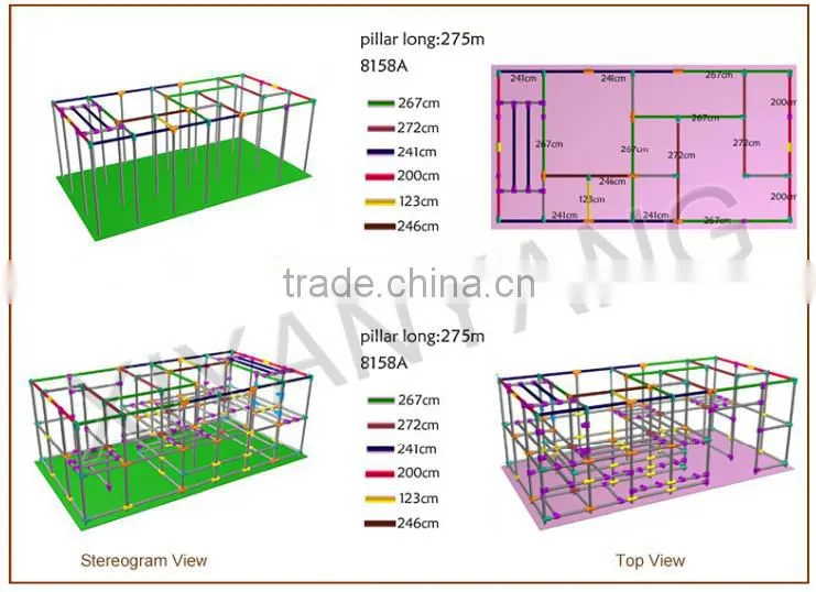 2015 hot sale indoor playground outward bound for kids