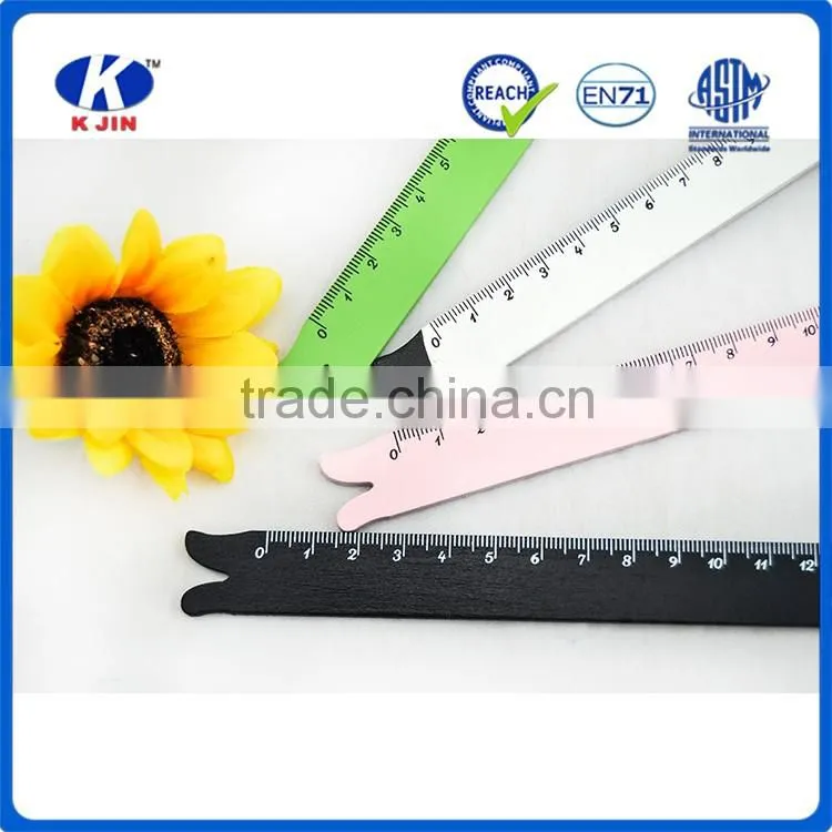 2016 hot sale 15cm funny animal shaped wooden ruler for school or office