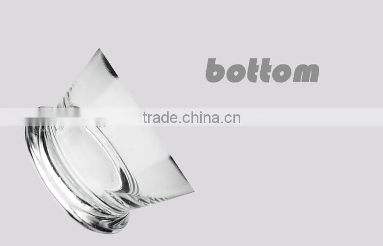 High quality newest developed home decoration clear glass candle jar