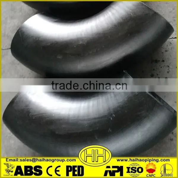 China supplier ASTM A234 WPB Carbon steel fitting 90 degree elbow with ISO Certificate