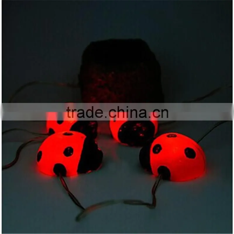 Solar Led Lights with colorful Lights Ladybug Design new products 2014 solar led light