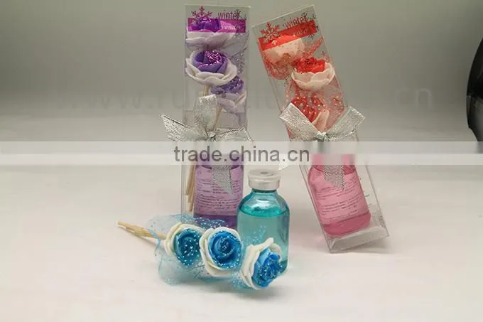Aroma diffuser set with gift box flower reed diffuser
