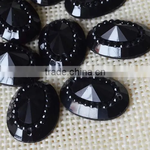 Resin Flatback Gems , 13*18 mm Oval Gemstone ,Neck Garments Accessories